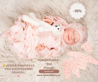 👶 Jemná souprava pro každodenní pohodlí 🌸 Perfektní kombinace kvality a stylu ✔️ 3 dílný set 🌿 Šetrné pro citlivou pokožku...