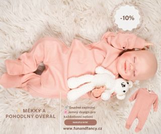 👶 Pohodlný střih: Overal se skvěle přizpůsobí každému pohybu děťátka. 💛 Měkký a prodyšný materiál: Vyroben z přírodních...
